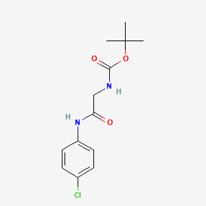 molecular formula C13H17ClN2O3 B2788869 tert-butyl N-{[(4-chlorophenyl)carbamoyl]methyl}carbamate CAS No. 107609-81-4