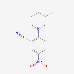 2-(3-Methylpiperidin-1-yl)-5-nitrobenzonitrile
