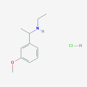 molecular formula C11H18ClNO B2788872 Ethyl[1-(3-methoxyphenyl)ethyl]amine hydrochloride CAS No. 1170204-27-9