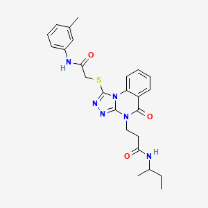 molecular formula C25H28N6O3S B2788884 2-[4-(2,5-difluorobenzoyl)piperazin-1-yl]-4-methylpyrido[2,3-b]pyrazin-3(4H)-one CAS No. 1112371-84-2