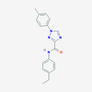 molecular formula C18H18N4O B278889 N-(4-ethylphenyl)-1-(4-methylphenyl)-1H-1,2,4-triazole-3-carboxamide 