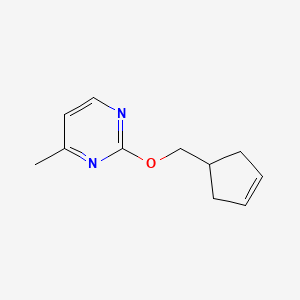 2-[(Cyclopent-3-en-1-yl)methoxy]-4-methylpyrimidine