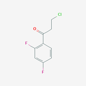 molecular formula C9H7ClF2O B2788909 3-Chloro-1-(2,4-difluorophenyl)propan-1-one CAS No. 184099-84-1