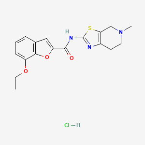 7-ethoxy-N-(5-methyl-4,5,6,7-tetrahydrothiazolo[5,4-c]pyridin-2-yl)benzofuran-2-carboxamide hydrochloride