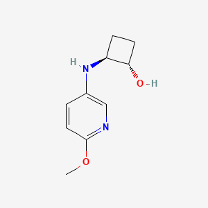 molecular formula C10H14N2O2 B2788936 trans-2-[(6-Methoxypyridin-3-yl)amino]cyclobutan-1-ol CAS No. 2413365-33-8