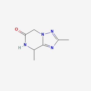 molecular formula C7H10N4O B2788937 2,8-Dimethyl-7,8-dihydro-[1,2,4]triazolo[1,5-a]pyrazin-6(5H)-one CAS No. 1956377-47-1