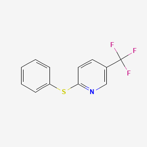 molecular formula C12H8F3NS B2788949 2-(Phenylthio)-5-(trifluoromethyl)pyridine CAS No. 650592-31-7