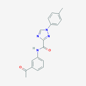 N-(3-acetylphenyl)-1-(4-methylphenyl)-1H-1,2,4-triazole-3-carboxamide