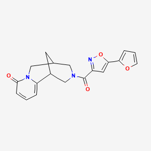 3-(5-(furan-2-yl)isoxazole-3-carbonyl)-3,4,5,6-tetrahydro-1H-1,5-methanopyrido[1,2-a][1,5]diazocin-8(2H)-one