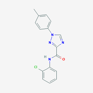 molecular formula C16H13ClN4O B278897 N-(2-chlorophenyl)-1-(4-methylphenyl)-1H-1,2,4-triazole-3-carboxamide 