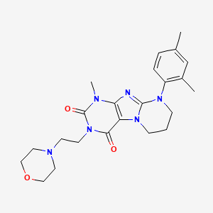 9-(2,4-dimethylphenyl)-1-methyl-3-(2-morpholin-4-ylethyl)-6,7,8,9-tetrahydropyrimido[2,1-f]purine-2,4(1H,3H)-dione