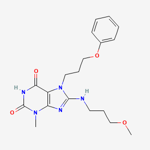 8-(3-Methoxypropylamino)-3-methyl-7-(3-phenoxypropyl)purine-2,6-dione