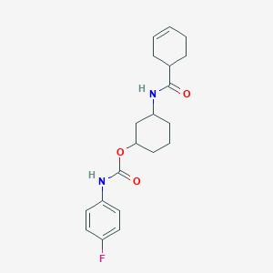 3-(Cyclohex-3-enecarboxamido)cyclohexyl (4-fluorophenyl)carbamate