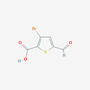 3-Bromo-5-formylthiophene-2-carboxylic acid