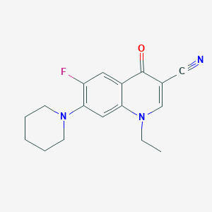 1-Ethyl-6-fluoro-4-oxo-7-piperidin-1-ylquinoline-3-carbonitrile