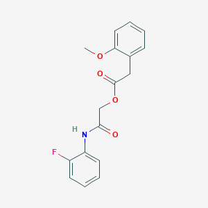 [2-(2-Fluoroanilino)-2-oxoethyl] 2-(2-methoxyphenyl)acetate