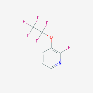 molecular formula C7H3F6NO B2788997 2-Fluoro-3-(1,1,2,2,2-pentafluoroethoxy)pyridine CAS No. 2378503-74-1