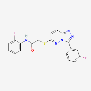 N-(2-fluorophenyl)-2-((3-(3-fluorophenyl)-[1,2,4]triazolo[4,3-b]pyridazin-6-yl)thio)acetamide