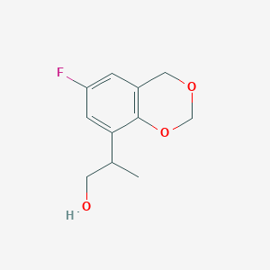 2-(6-Fluoro-4H-1,3-benzodioxin-8-yl)propan-1-ol