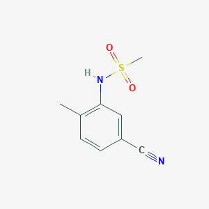 molecular formula C9H10N2O2S B2789009 N-(5-cyano-2-methylphenyl)methanesulfonamide CAS No. 1250600-85-1