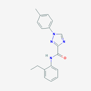 molecular formula C18H18N4O B278902 N-(2-ethylphenyl)-1-(4-methylphenyl)-1H-1,2,4-triazole-3-carboxamide 