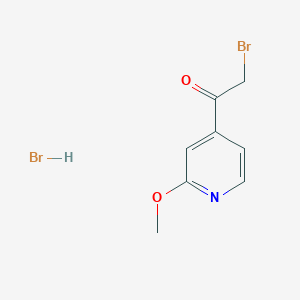 2-Bromo-1-(2-methoxypyridin-4-yl)ethan-1-one hydrobromide