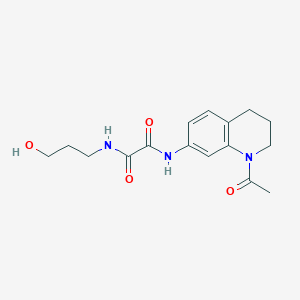 N'-(1-acetyl-3,4-dihydro-2H-quinolin-7-yl)-N-(3-hydroxypropyl)oxamide