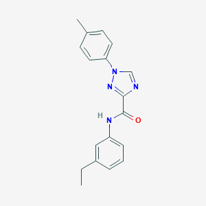 molecular formula C18H18N4O B278903 N-(3-ethylphenyl)-1-(4-methylphenyl)-1H-1,2,4-triazole-3-carboxamide 