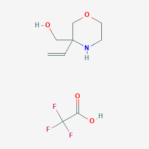 (3-Ethenylmorpholin-3-yl)methanol;2,2,2-trifluoroacetic acid