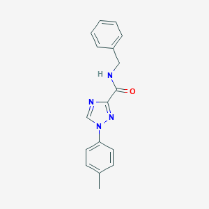 molecular formula C17H16N4O B278904 N-benzyl-1-(4-methylphenyl)-1H-1,2,4-triazole-3-carboxamide 