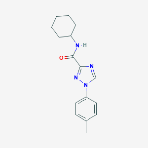 molecular formula C16H20N4O B278905 N-cyclohexyl-1-(4-methylphenyl)-1H-1,2,4-triazole-3-carboxamide 