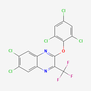 6,7-Dichloro-2-(2,4,6-trichlorophenoxy)-3-(trifluoromethyl)quinoxaline