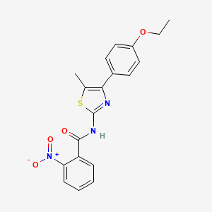 N-[4-(4-ethoxyphenyl)-5-methyl-1,3-thiazol-2-yl]-2-nitrobenzamide