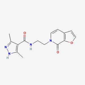 3,5-dimethyl-N-(2-(7-oxofuro[2,3-c]pyridin-6(7H)-yl)ethyl)-1H-pyrazole-4-carboxamide