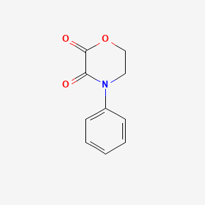 molecular formula C10H9NO3 B2789083 4-Phenylmorpholine-2,3-dione CAS No. 32816-99-2