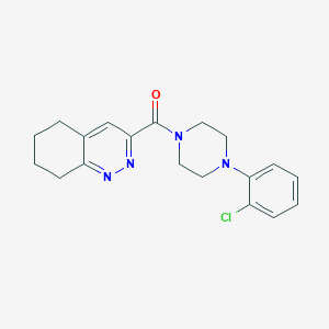 molecular formula C19H21ClN4O B2789088 [4-(2-Chlorophenyl)piperazin-1-yl]-(5,6,7,8-tetrahydrocinnolin-3-yl)methanone CAS No. 2415519-63-8