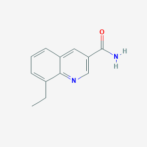 molecular formula C12H12N2O B2789109 8-Ethylquinoline-3-carboxamide CAS No. 71083-37-9