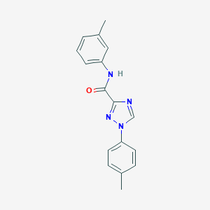 molecular formula C17H16N4O B278911 N-(3-methylphenyl)-1-(4-methylphenyl)-1H-1,2,4-triazole-3-carboxamide 