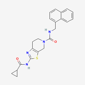 2-(cyclopropanecarboxamido)-N-(naphthalen-1-ylmethyl)-6,7-dihydrothiazolo[5,4-c]pyridine-5(4H)-carboxamide