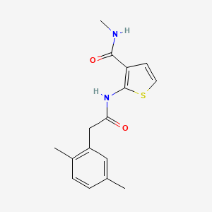 2-(2-(2,5-dimethylphenyl)acetamido)-N-methylthiophene-3-carboxamide