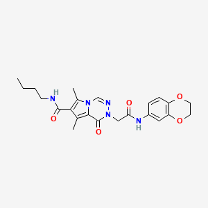 3-(4-methoxyphenyl)-1-{[3-(2-methylphenyl)-1,2,4-oxadiazol-5-yl]methyl}thieno[3,2-d]pyrimidine-2,4(1H,3H)-dione