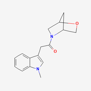 1-(2-oxa-5-azabicyclo[2.2.1]heptan-5-yl)-2-(1-methyl-1H-indol-3-yl)ethanone