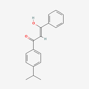 3-hydroxy-1-phenyl-3-[4-(propan-2-yl)phenyl]prop-2-en-1-one