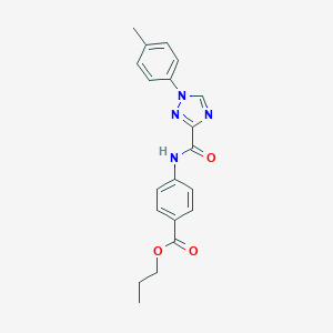 propyl 4-({[1-(4-methylphenyl)-1H-1,2,4-triazol-3-yl]carbonyl}amino)benzoate