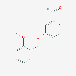 molecular formula C15H14O3 B2789150 3-[(2-Methoxybenzyl)oxy]benzaldehyde CAS No. 123926-42-1