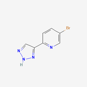 molecular formula C7H5BrN4 B2789156 5-bromo-2-(2H-triazol-4-yl)pyridine CAS No. 1217273-71-6