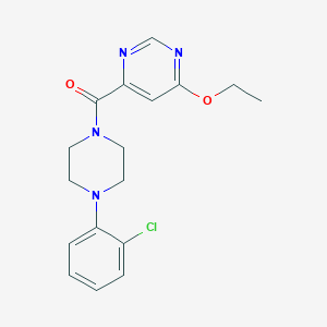(4-(2-Chlorophenyl)piperazin-1-yl)(6-ethoxypyrimidin-4-yl)methanone