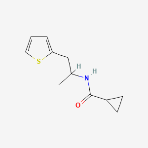 molecular formula C11H15NOS B2789170 N-(1-(thiophen-2-yl)propan-2-yl)cyclopropanecarboxamide CAS No. 1211777-62-6