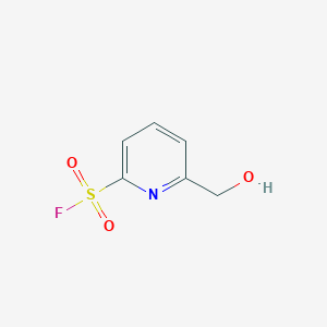 molecular formula C6H6FNO3S B2789180 6-(Hydroxymethyl)pyridine-2-sulfonyl fluoride CAS No. 2375274-58-9