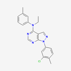 1-(3-chloro-4-methylphenyl)-N-ethyl-N-(3-methylphenyl)-1H-pyrazolo[3,4-d]pyrimidin-4-amine